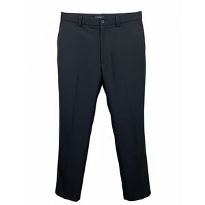 Oak Hill Waist Relaxer Dress Pant Men's 42x30 Black Relaxed Fit Office Work